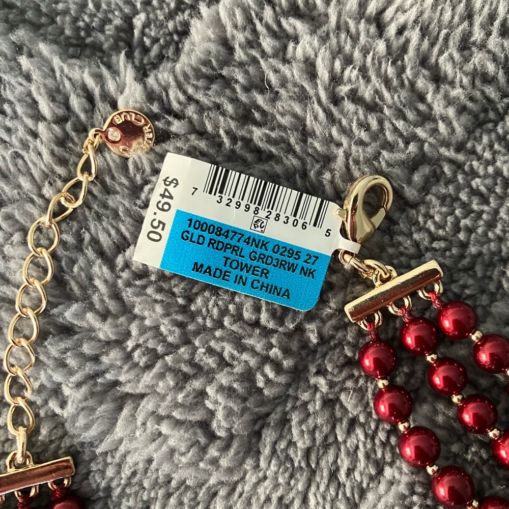 Charter club three strand pearl necklace nwt - Picture 2 of 2